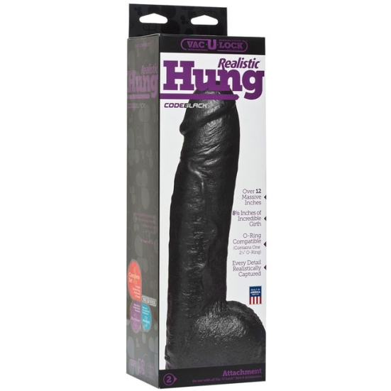 Фаллос-насадка Realistic Hung CodeBlack