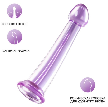 Гелевый фаллос ToyFa Jelly Dildo M