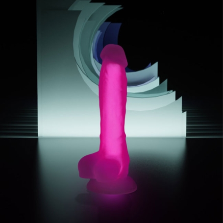 Фаллос Glow Beyond, розовый