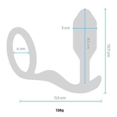 Пробка с кольцом b-Vibe Snug &amp; Tug