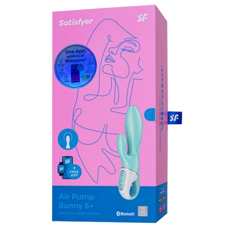 Вибратор Satisfyer Air Pump Bunny 5+