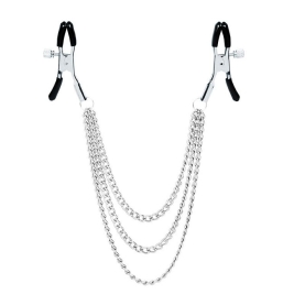 Зажимы на соски Notabu с тройной цепочкой