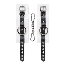 Бело-черные наручники Pecado