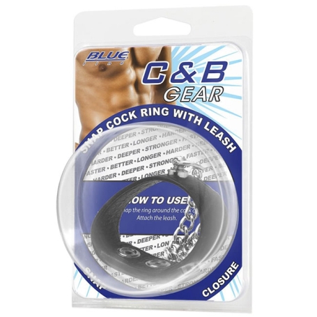 Поводок на пенис Snap Cock Ring With 12" Leash