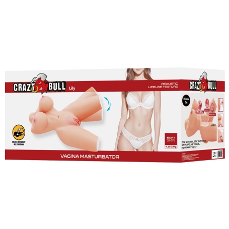 Мастурбатор-торс Lily Crazy Bull