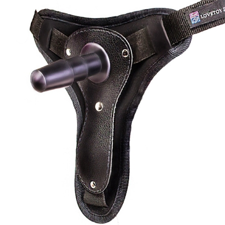 Страпон с 2 насадками Lesbi Harness